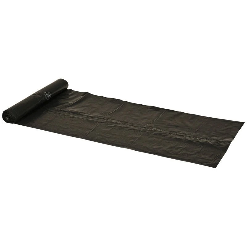 Abfallsäcke 120 L, 700x1050 mm, 30 my LLDPE, Schwarz | Rolle (10 Beutel)