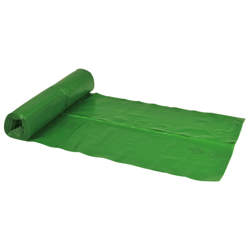 Abfallsäcke 120 L, 700x1100 mm, 34 my LDPE, Grün | Rolle (25 Beutel)