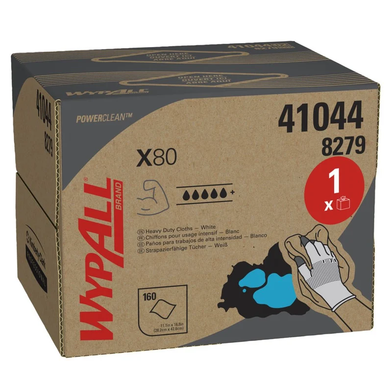 WypAll® X80 PowerClean - BRAG™ Box / Weiß - 1 Brag Box x 160 Sheets | Karton (1 Box)