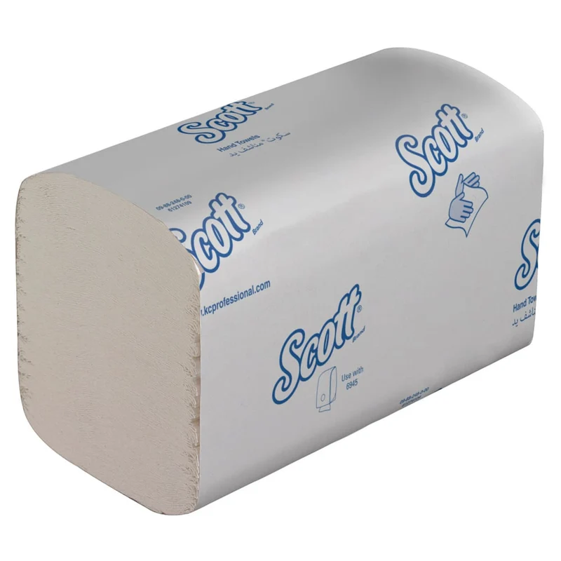 Scott® Control™ Handtücher - gefaltet / Weiß /Groß - 15 Clips x 240 Sheets | Karton (15 Päckchen)
