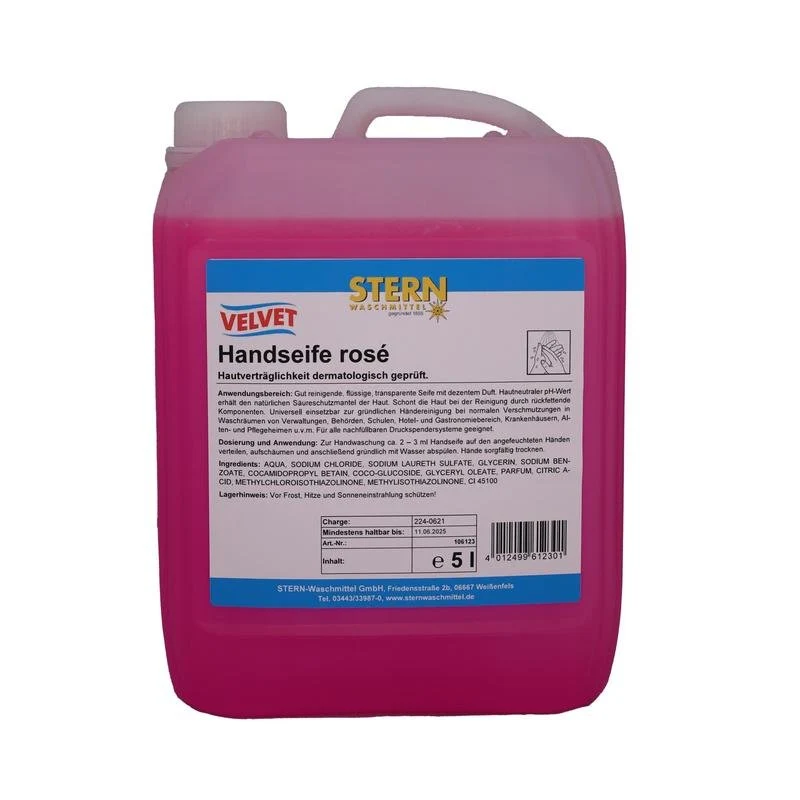 Velvet Handseife rosa 5l | Kanister (5 l)