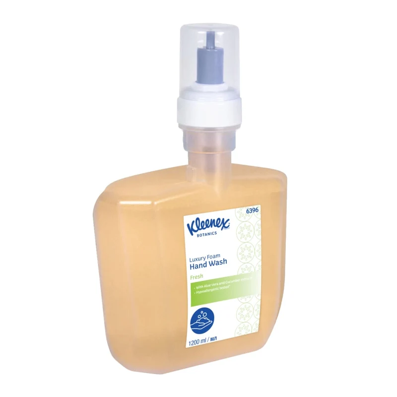 Kleenex® Botanics™ Luxury Foam Hand Wash - 1.2 Litre Cassette / 1.2 l - 4 Electronic Cassettes | Karton (4 Kartuschen)