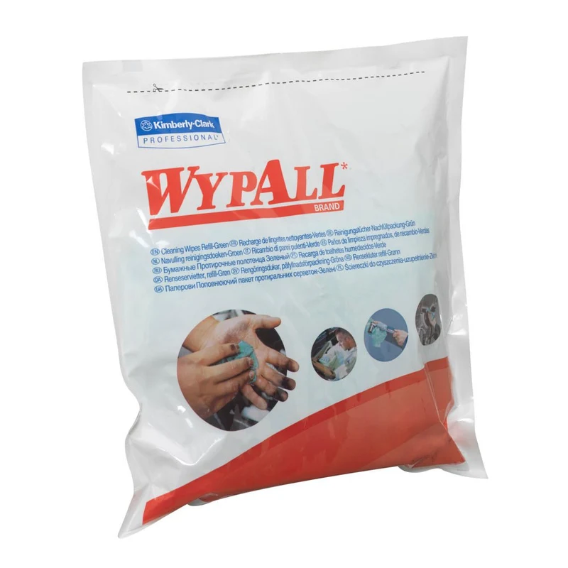 WypAll® Wischtücher - Grün - 6 Bags x 75 Sheets