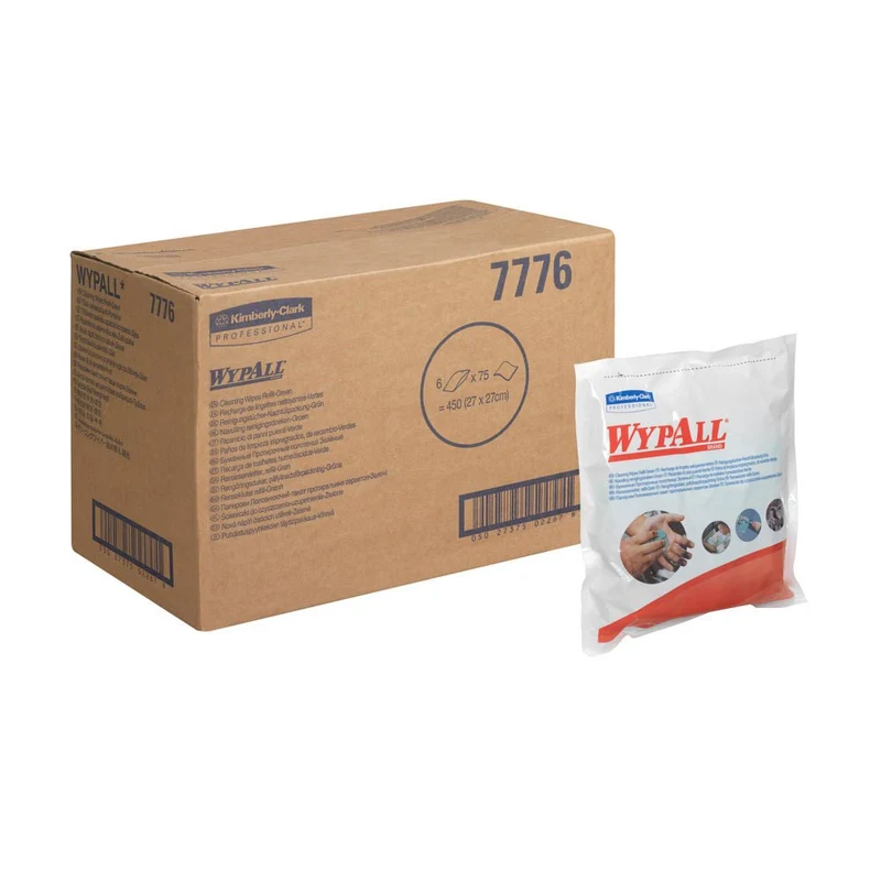 WypAll® Wischtücher - Grün - 6 Bags x 75 Sheets