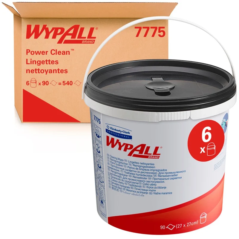 WypAll® Wischtücher - Grün /90 tücher - 6 Buckets x 90 Sheets | Karton (6 Spendereimer)