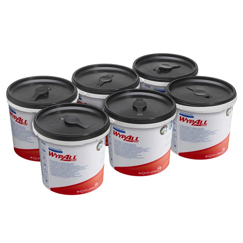 WypAll® Wischtücher - Grün /90 tücher - 6 Buckets x 90 Sheets | Karton (6 Spendereimer)