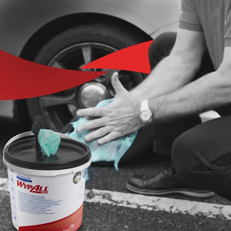 WypAll® Wischtücher - Grün /90 tücher - 6 Buckets x 90 Sheets | Karton (6 Spendereimer)