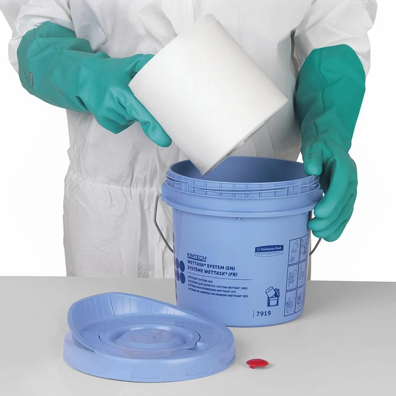 WypAll® Wettask™ Wischtücher - Rolle / Weiß - 6 Refills x 90 Sheets | Karton (6 Rollen)