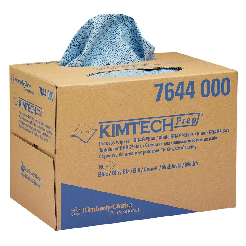 Kimtech® Prozeßwischtücher - BRAG™ Box / Blau - 1 Brag Box x 160 Sheets | Karton (1 Box)