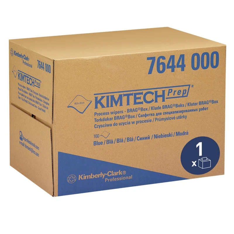 Kimtech® Prozeßwischtücher - BRAG™ Box / Blau - 1 Brag Box x 160 Sheets | Karton (1 Box)