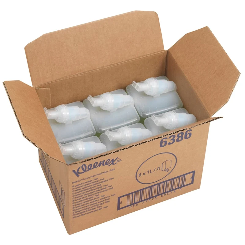 Kleenex® Botanics™ Luxury Foam Hand Wash - 1 Liter Kassette / Grün /1 Ltr - 6 Cassettes | Karton (6 Kartuschen)
