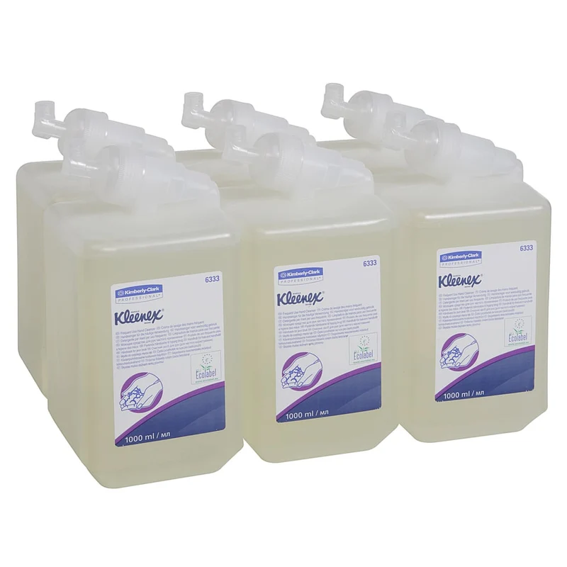 Kleenex® Sanfte Waschlotion - Kassette / Transparent /1 Ltr - 6 Cassettes | Karton (6 Kartuschen)