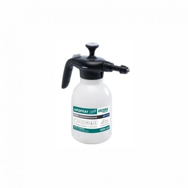 Arcora Arspray Tec-Two Foamer Sprühkännchen 2000 Ml Grau-Schwarz Epdm = Alkalisch | Packung (1 Stück)