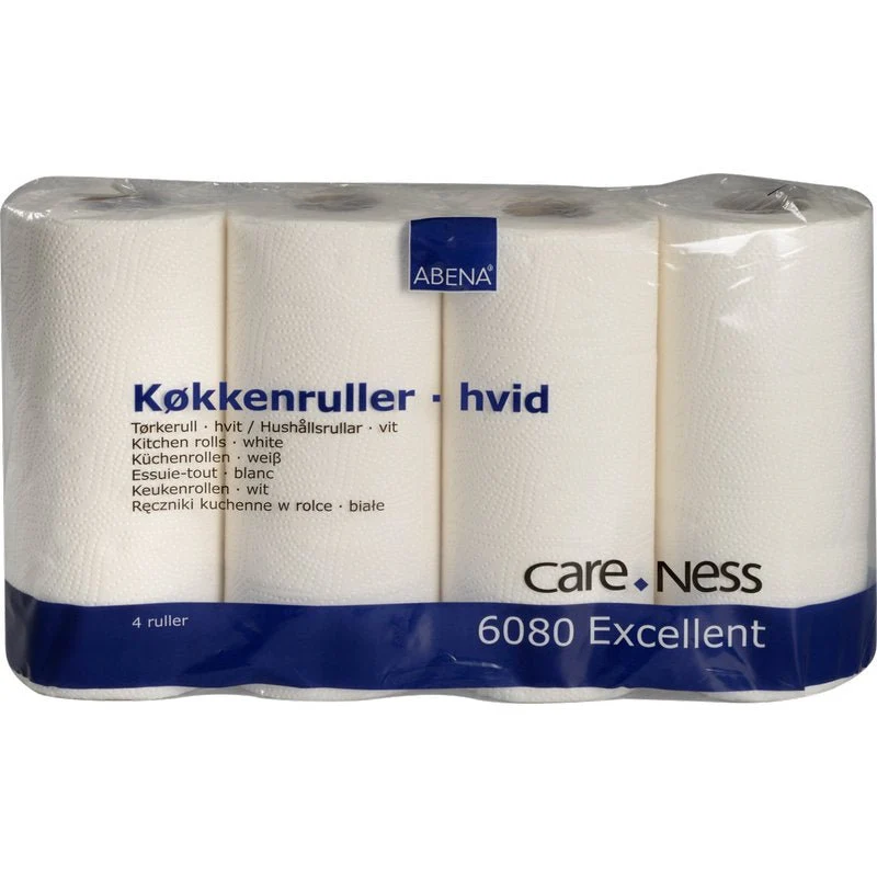 Küchenrolle, 2-lagig, 22,5 cm x 17,85 m, Weiß | Packung (4 Stück)