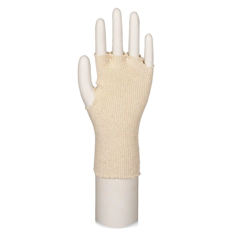 Baumwollhandschuhe ohne Finger, One-Size | Packung (24 Stück)