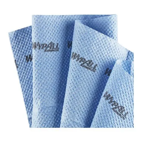 WypAll® ForceMax PowerClean - Viertelgefaltet / Blau - 1 Dispenser Box x 40 Sheets | Karton (1 Spenderbox)