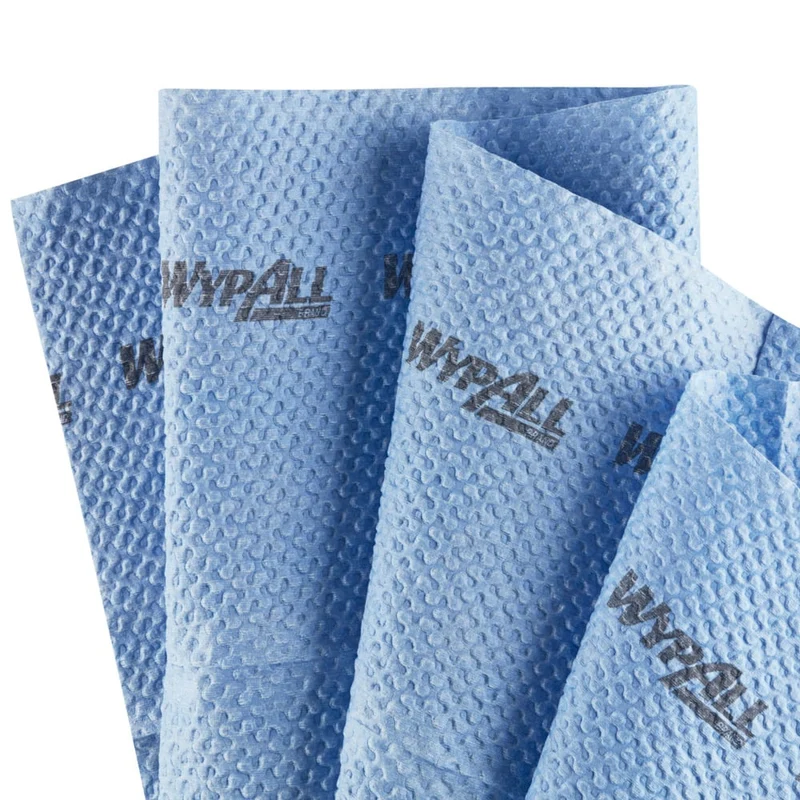 WypAll® ForceMax Wischtücher - Viertelgefaltet / Blau /33.50 x 34.50 cm - 1 Dispenser Box x 480 Sheets | Karton (1 Spenderbox)