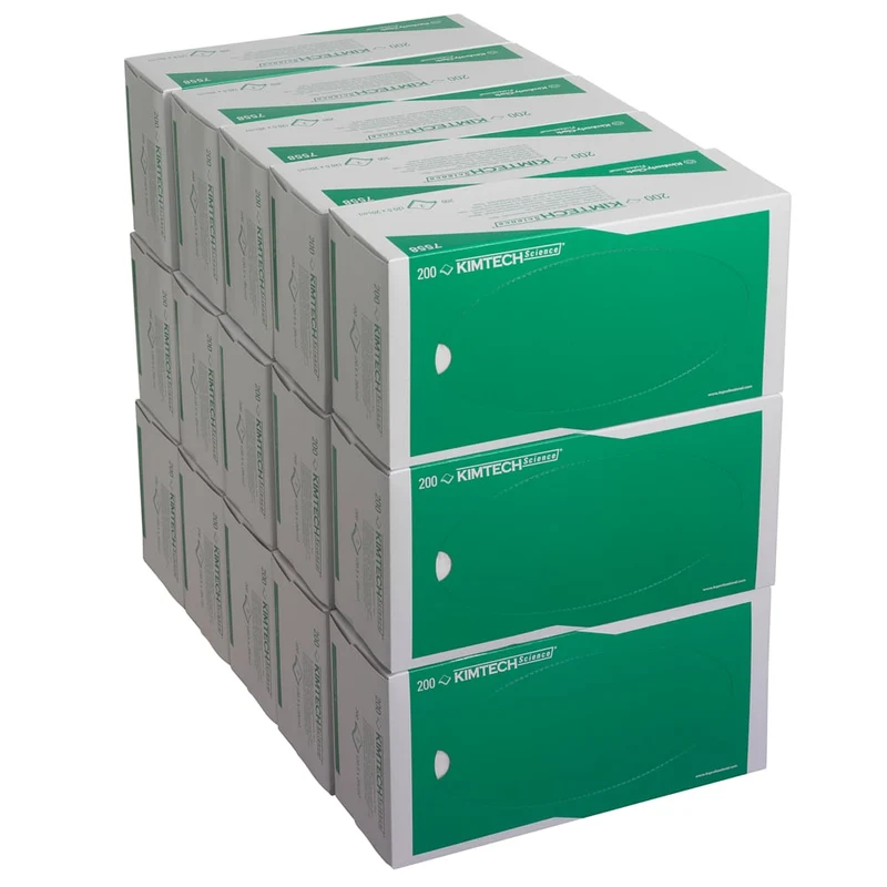 Kimtech® Science Präzisionswischtücher - 200 Tücher / Weiß - 15 Cartons x 200 Sheets | Karton (15 Boxen)
