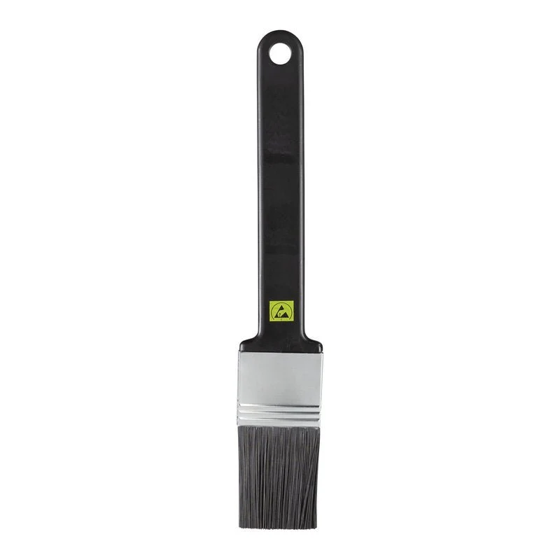 ESD FLACHPINSEL,NYL6.0 SCHWARZ ø0,30 WEICH,210X35X45MM
