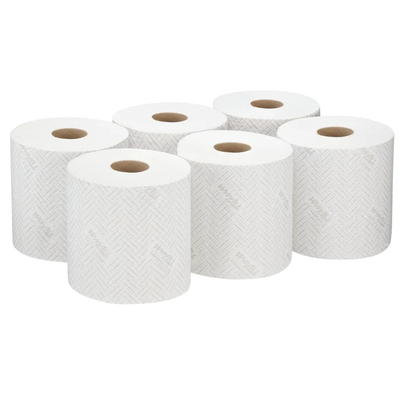 WypAll® L10 Papierwischtuch für Lebensmittel & Hygiene - Centrefeed for Reach+™ / Weiß - 6 Rolls x 630 Sheets | Karton (6 Rollen)