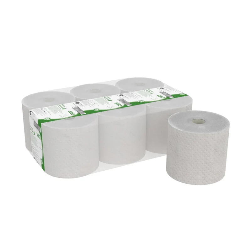 Hostess™ NATURA Handtücher - Rolle / Grau - 6 Rolls x 1 Sheet | Karton (6 Rollen)