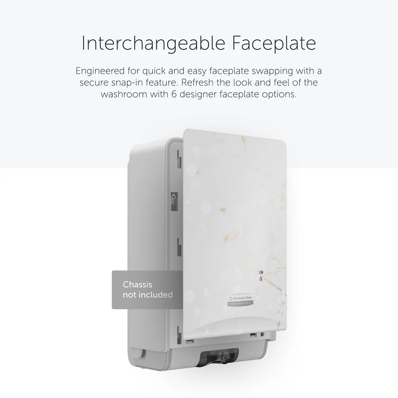 Kimberly-Clark Professional™ Icon™ Dispenser Faceplate - eSkinCare / 20.32 cm x 27.30 cm x 3.81 cm