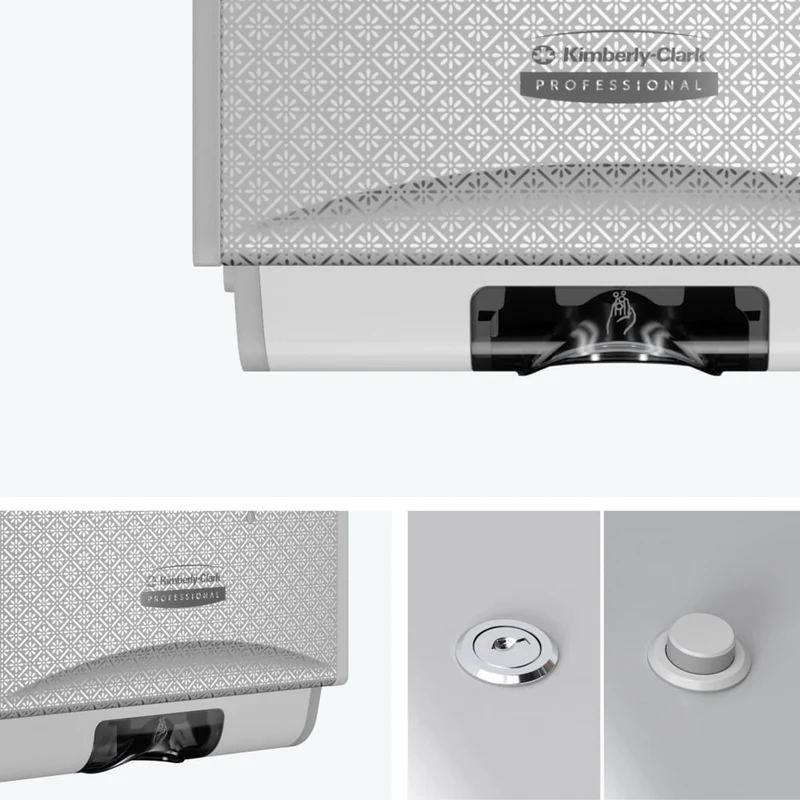 Kimberly-Clark Professional™ Icon™ Elektronischer Hautpflegespender, berührungslose Abgabe - Kassette / Silver Mosaic /1.2 l -