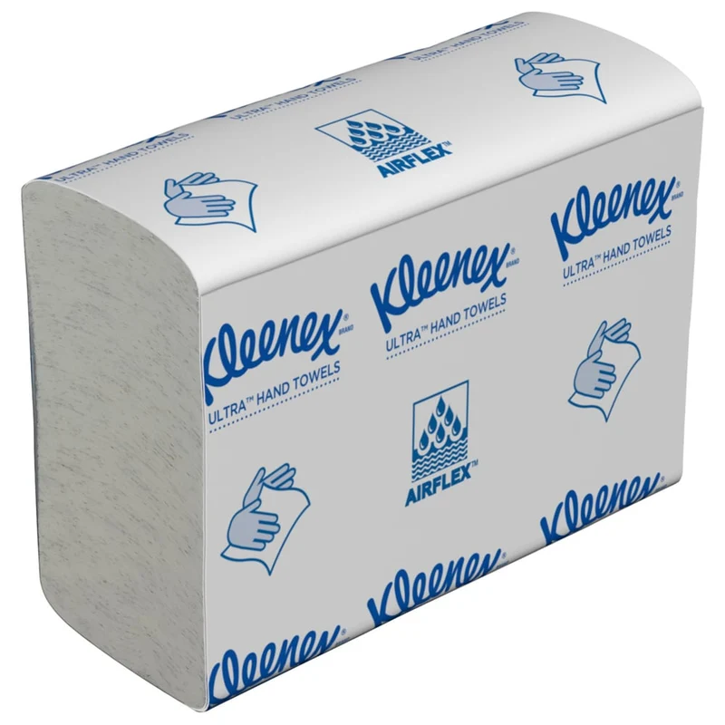 Kleenex® Ultra™ Handtücher - MultiFold / Weiß /Klein - 18 Clips x 150 Sheets | Karton (18 Päckchen)