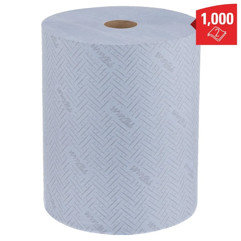 WypAll® L20 Papierwischtuch für Oberflächen - Großrolle - Extra breit / Blau - 1 Roll x 1000 Sheets | Karton (1 Rolle)