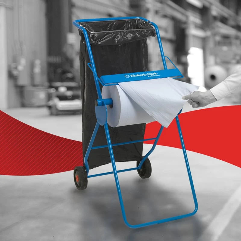 WypAll® L20 Papierwischtuch für Instandhaltungsarbeiten - Großrolle - Extra breit / Blau - 1 Roll x 500 Sheets | Karton (1 Rolle)