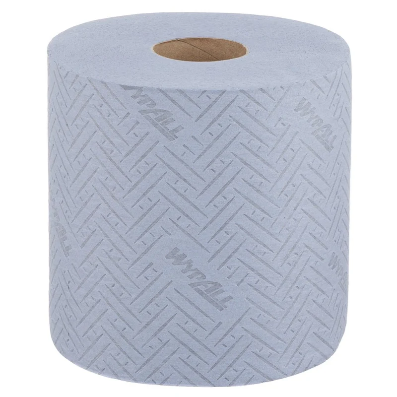WypAll® L20 Papierwischtuch für Instandhaltungsarbeiten - Zentralentnahme / Blau /2-lagig - 6 Rolls x 400 Sheets | Karton (6 Rollen)