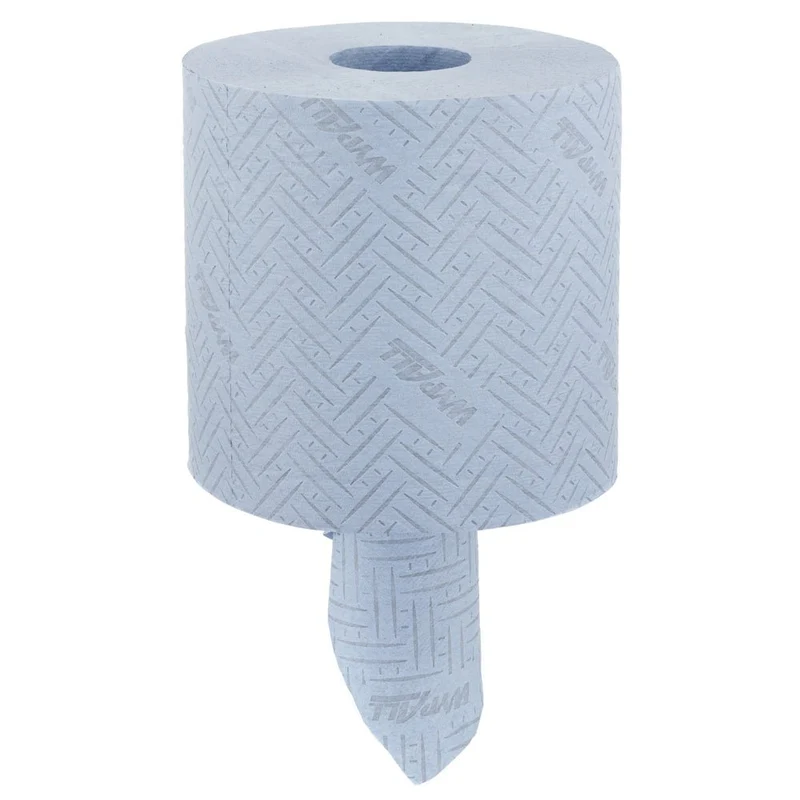 WypAll® L20 Papierwischtuch für Instandhaltungsarbeiten - Zentralentnahme / Blau /2-lagig - 6 Rolls x 400 Sheets | Karton (6 Rollen)