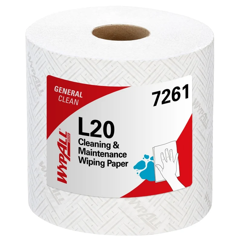 WypAll® L20 Papierwischtuch - Zentralentnahme / Weiß /2-lagig - 6 Rolls x 550 Sheets | Karton (6 Rollen)