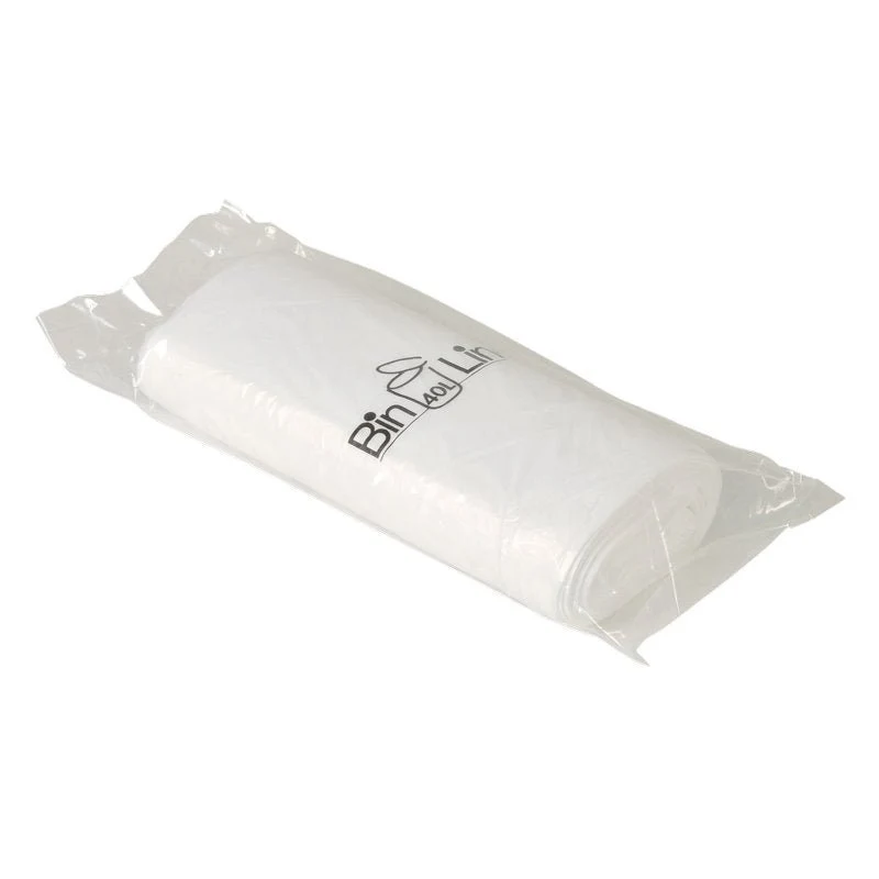 Bin Line Beutel 40 L, 600x900 mm, 10 my LLDPE, Weiß | Rolle (20 Beutel)