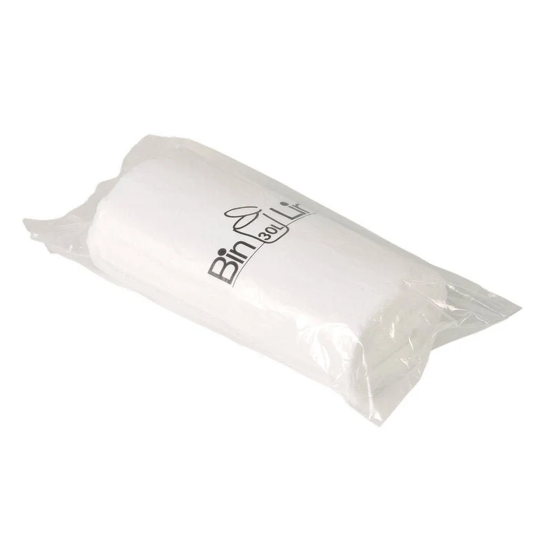 Bin Line Beutel 30 L, 470x840 mm, 10 my LLDPE, Weiß | Rolle (20 Beutel)