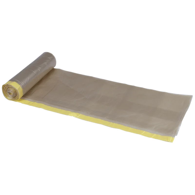 Abfallsäcke 120 L, m. Zugband, 700x1010mm 55 my Transparent | Rolle (10 Beutel)