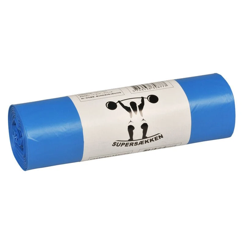 Abfallsäcke 120 L, 700x1100 mm, 25 my LLDPE, Blau | Rolle (10 Beutel)