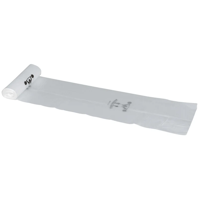 Abfallsäcke 120 L, 25 my LLDPE, Transparent | Rolle (10 Beutel)