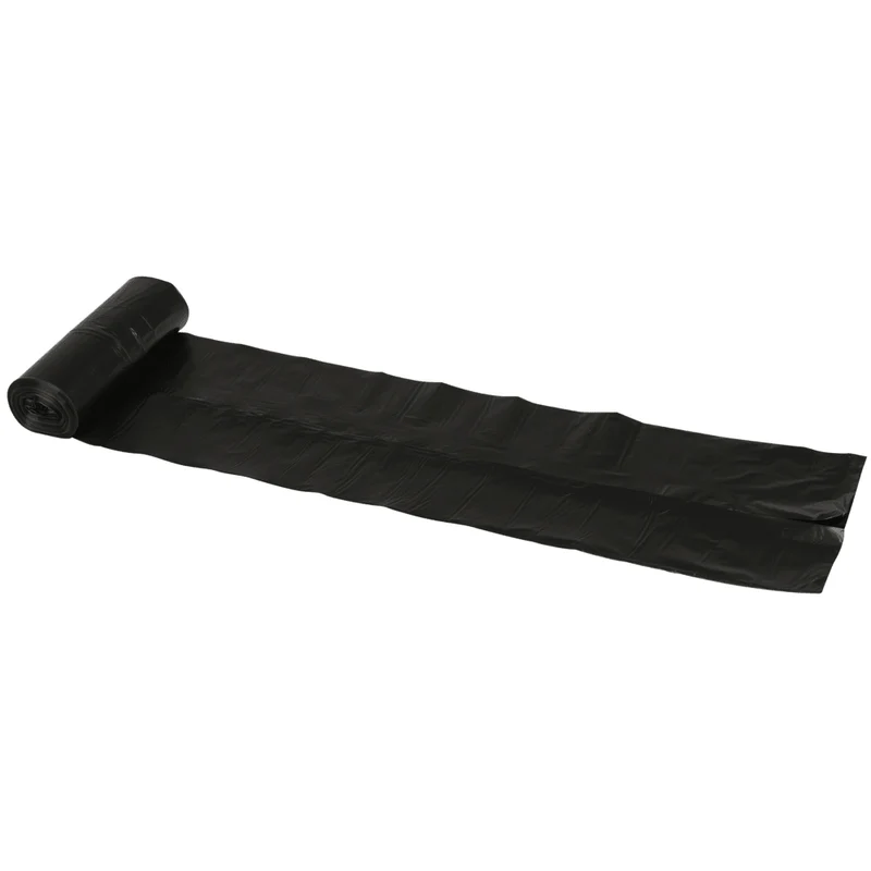Abfallsäcke 120 L, 25 my LLDPE, Schwarz | Rolle (10 Beutel)