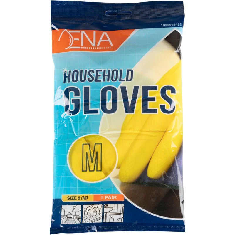 ENA Household, Haushaltshandschuhe Latex, Gelb