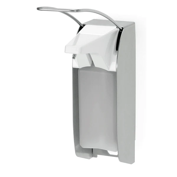 Kiehl Ophardt ingo-man plus IMP TLS E/24 1000 ml Seifen- und Desinfektionsmittelspender, Edelstahl, langer Bedienhebel, für KIEHL-Rechteckflaschen (Euroformat), mit digitalem Hubzähler | Packung (1 Stück)