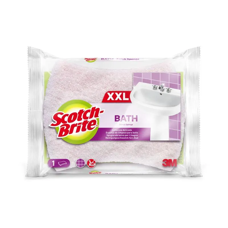 Scotch-Brite® Bath XXL Reinigungsschwamm für das Bad, 1 Stück pro Packung | Packung (1 Stück)