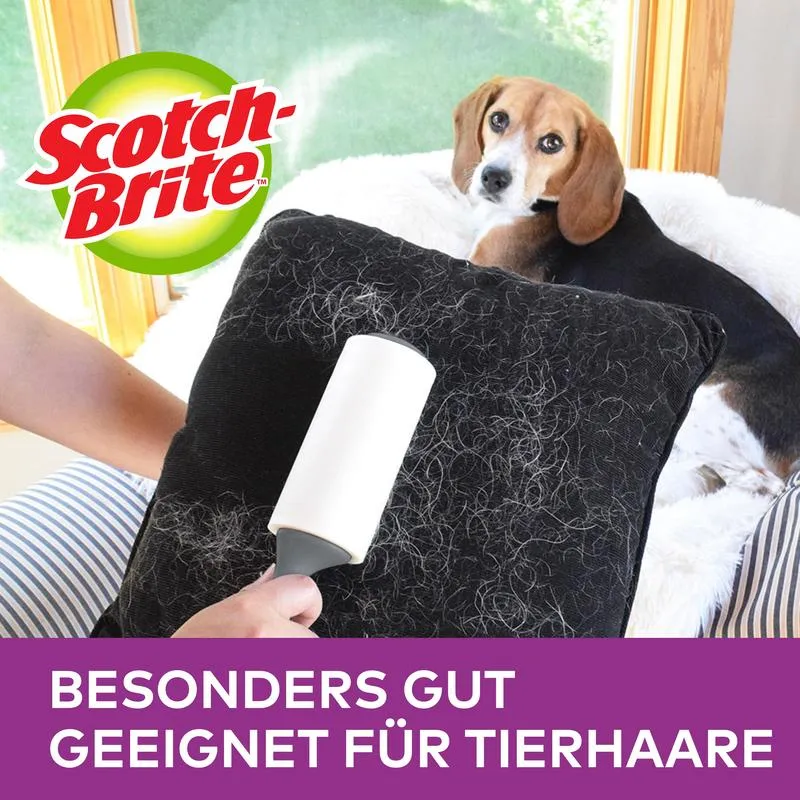 Scotch-Brite™ Pet Extra Sticky* Roller für Tierhaare, 48 Blatt, 1/Packung | Packung (1 Stück)
