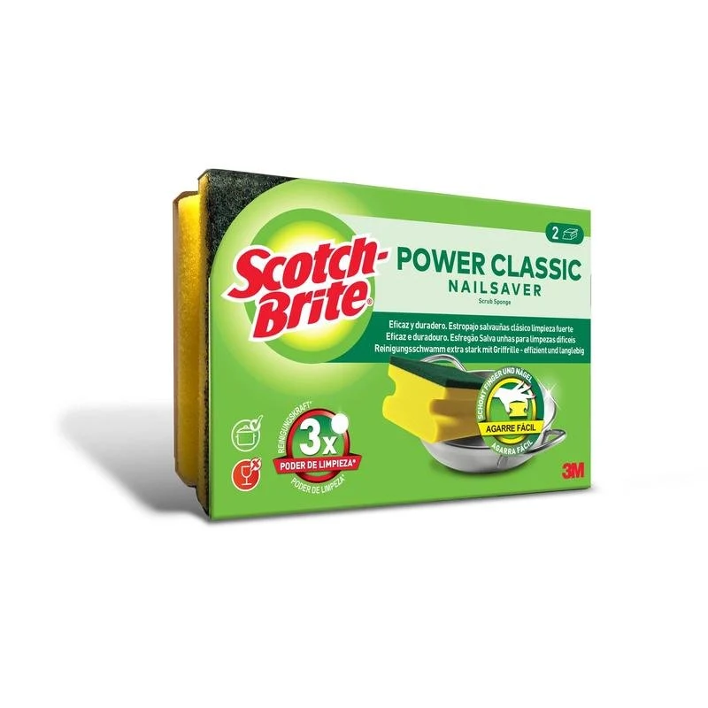 Scotch-Brite® Classic Griffschwamm, 2 Stück pro Packung | 1 Stück