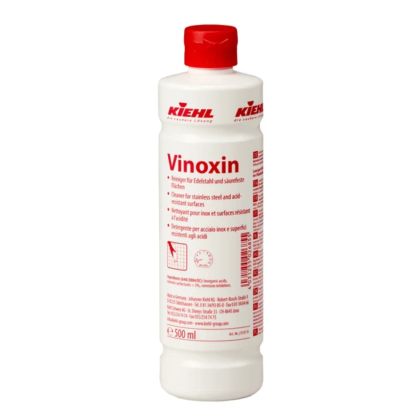 Kiehl Vinoxin Reiniger für Edelstahl und säurebeständige Flächen | Flasche (500 ml)