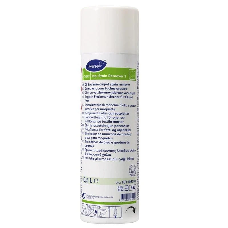 TASKI Tapi Stain Remover 1, Fleckentferner - für lösungsmittellösliche Flecken | Dose (500 ml)