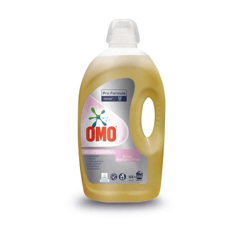 Omo Pro Formula Parfümfrei, parfümfreies Waschmittel, das sich vor allem für farbige Stoffe eignet | Flasche (5 l)