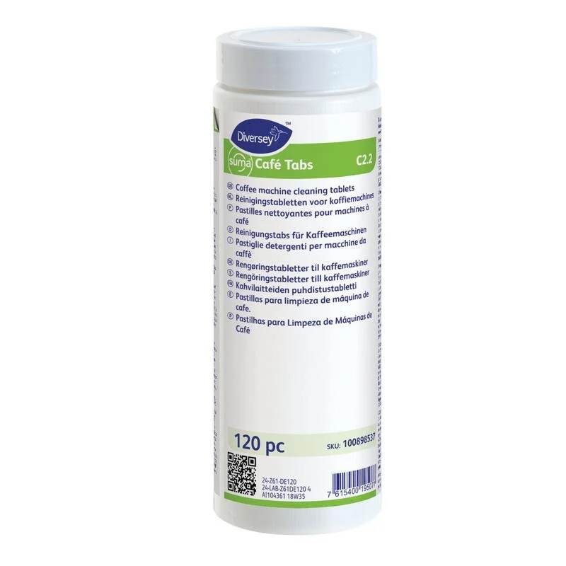 Suma Café Tabs C2.2, Reinigungstabs für Kaffeemaschinen | Packung (120 Stück)