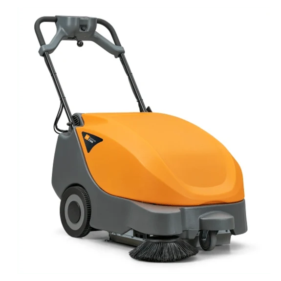 TASKI balimat 2300 RTU, Handgeführte Kehrsaugmaschine für das tägliche Kehrsaugen von mittleren Flächen, inkl. 2 Stück Walzenbürsten, 1 Stück Seitenbesen, 1 Stück Batterien 42.5Ah und Ladegerät | Packung (1 Stück)