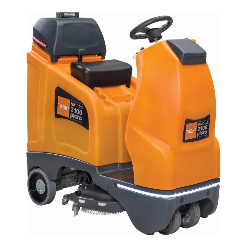 TASKI swingo 2100µicro Li-Ion, Kompakte Aufsitz-Scheuersaugmaschine mit 150Ah Li-Ion Akku, ext. Ladegerät 7523909 inkludiert | Packung (1 Stück)